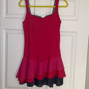 Fuschia Ruffled Dri Fit Nike Dress